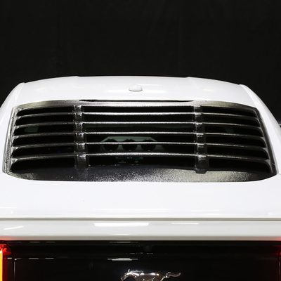 2015-2024 Ford Mustang Glossy Black Textured ABS Vintange Rear Window Louver