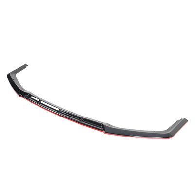 2017-2021 Honda Civic Si Glossy Black/Red Trim 3Pcs Front Bumper Lip Kit