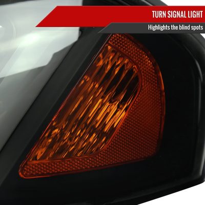 2000-2005 Chevy Impala LED Bar Factory Style Headlights Matte Black/Smoke Lens