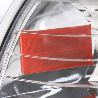1994-1998 Ford Mustang Corner Parking Turn Signal Lights Chrome/Clear Lens