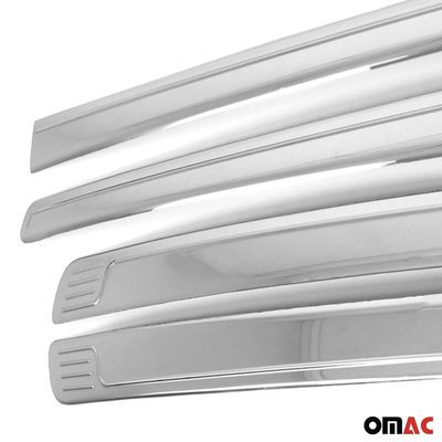 2019-2023 Ford Ranger Side Door Molding Trim Skirt Garnish Stainless Steel Silver 4Pcs