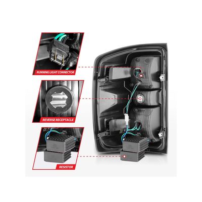 Anzo Black LED Tail Lights 311425