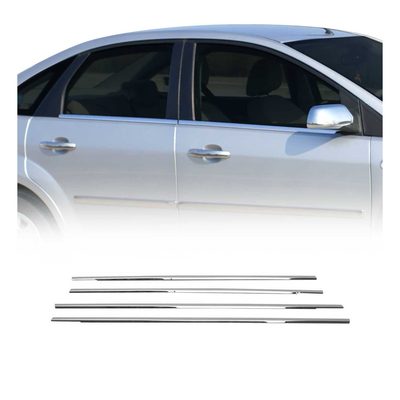 2000-2004 Ford Focus Window Molding Trim Streamer Stainless Steel Silver 4x