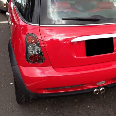 2002-2004 Mini Cooper Tail Lights Matte Black Housing/Clear Lens