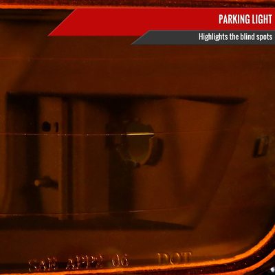 1994-1997 Honda Accord Factory Headlights & Amber Corner Lights Matt Black