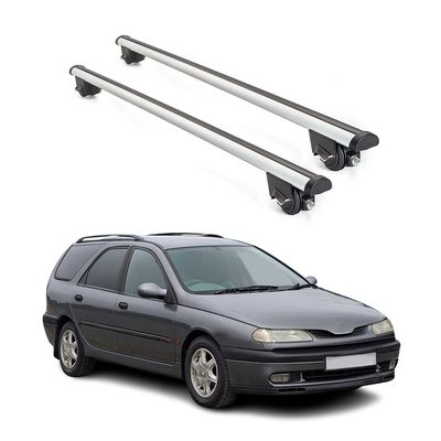 1995-2001 Renault Laguna 1 Estate Roof Rack Cross Bars Silver