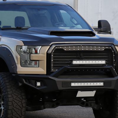 2015-2017 Ford F-150 LED Bar Projector Headlights Turn Signals Chrome / Smoked