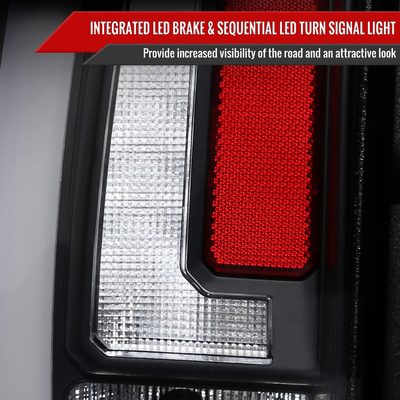 2007-2014 Chevy Tahoe/Suburban/Yukon/Denali LED Signal Tail Lights Matt Black