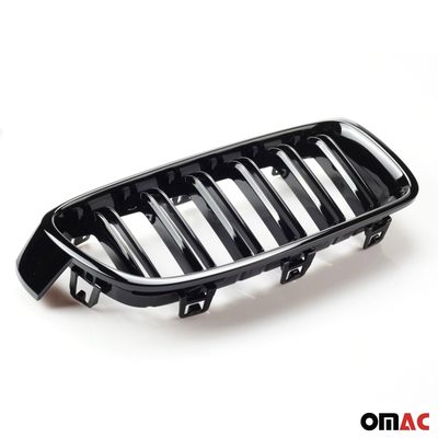 2012-2019 BMW 3 Series Sedan Wagon F30 F31 M3 Style Front Kidney Grille M3 Style Gloss Black Dual Slat