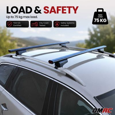 G3 Roof Racks for Mini Countryman 2017-2024 Steel Lockable 2Pcs Black