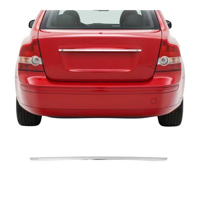 2004-2012 Volvo S40 Rear Trunk Tailgate Door Handle Cover Stainless Steel Silver