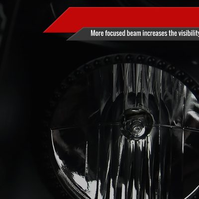 2008-2014 Cadillac CTS SMD LED Light Strip Projector Headlights Black/Smoke