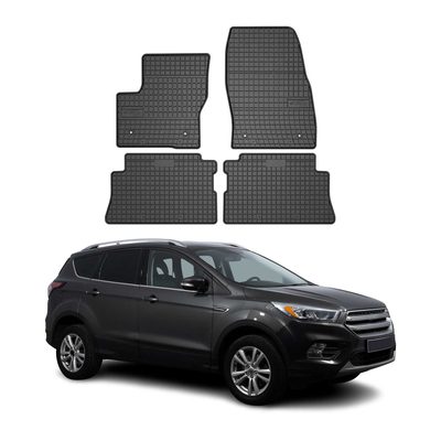 2013-2019 Ford Escape Floor Mats Liners Full Set All Weather Rubber Black