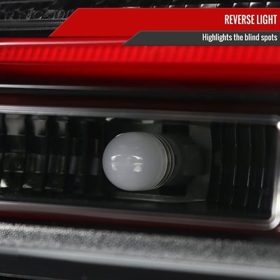 2004-2007 BMW E60 5 Series Sedan LED Tail Lights Jet Black/Clear Lens