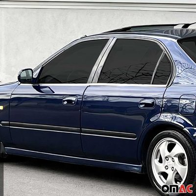 1996-2000 Honda Civic Sedan Window Molding Trim Streamer Stainless Steel