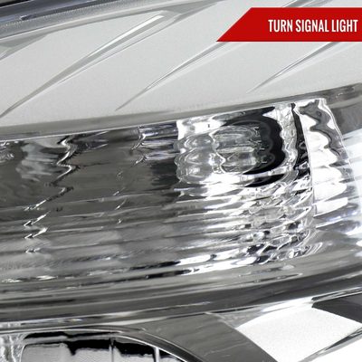 For Chevrolet Equinox 2010-2015 Driver Side Factory Style Headlight Chrome Housing Clear Lens
