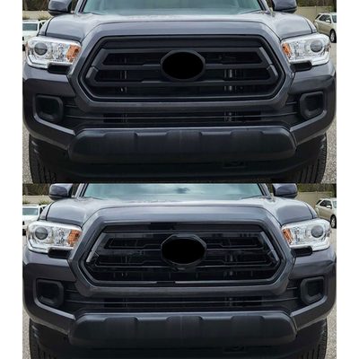 2020-2024 Toyota Tacoma Grille Overlay Gloss Black 1Pcs ABS Plastic
