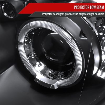 2004-2005 Subaru Impreza WRX/STI Outback Dual Halo Projector Headlights Black