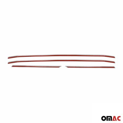 2021-2026 Ford Transit Front Bumper Grill Trim Molding Stainless Steel Silver 4 Pcs