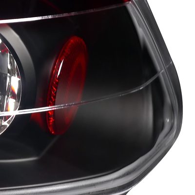 2006-2011 Honda Civic Sedan Tail Lights Matte Black Housing/Red Clear Lens