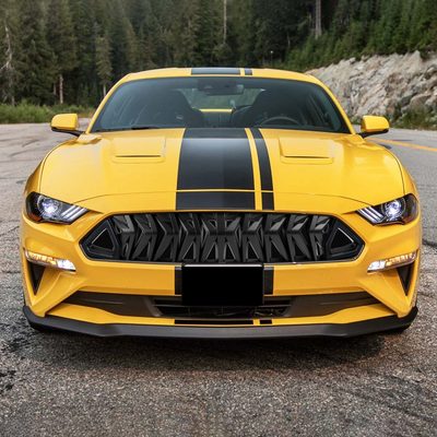 2018-2023 Ford Mustang Shark Hood Grille w/Sequential LED Turn Signal Lights