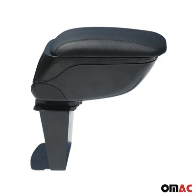 2010-2013 Ford Transit Connect Black Center Console Armrest Plastic Leather
