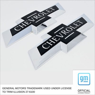 2016-2018 Chevrolet Silverado 1500 Licensed Wheel Cap Emblem Set Centennial 2Pcs ABS Plastic