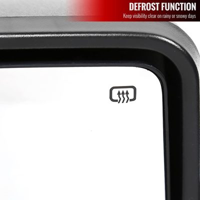 2007-2017 Toyota Tundra/ 08-2017 Sequoia Chrome Heated BSM Towing Mirrors Smoke