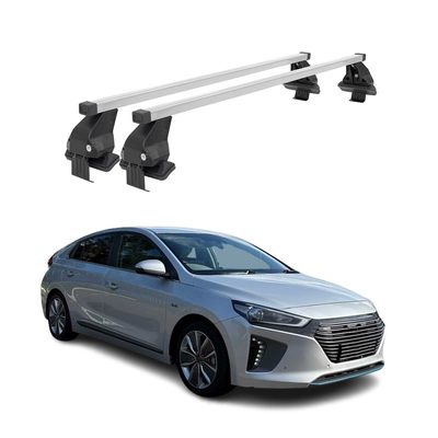 2017-2022 Hyundai Ioniq Roof Rack Cross Bars Silver
