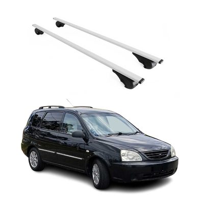 2007-2010 Kia Rondo Roof Rack Cross Bars Silver