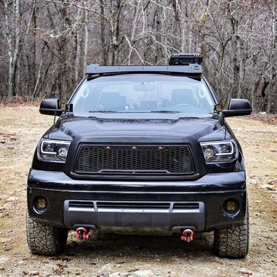 2007-2013 Toyota Tundra/ 08-2017 Sequoia LED CBar Projector Headlights Jet Black