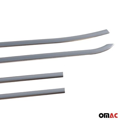 2015-2022 RAM ProMaster City Window Molding Trim Streamer Stainless Steel Silver 4 Pcs