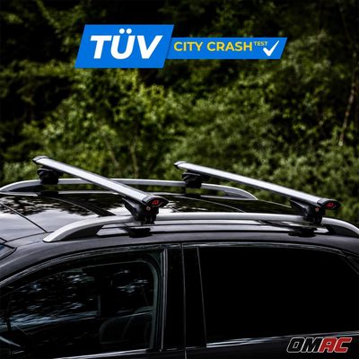 G3 Roof Racks for Volvo 760 1985-1989 Aluminium Lockable 2Pcs Gray