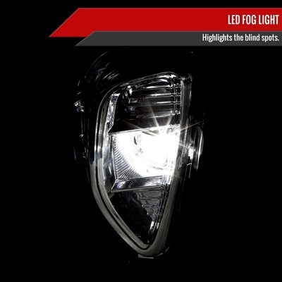 2020-2022 Ford Escape LED Fog Lights Kit Chrome Housing/Clear Lens