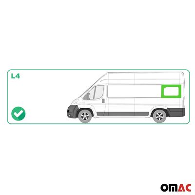 2014-2026 RAM ProMaster Window Glass Fit Kit Rear Left Side L4 Extra Long