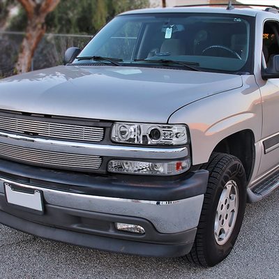 1999-2002 Chevy Silverado/ 00-2006 Tahoe Suburban Dual Halo Headlights Chrome