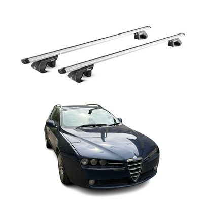 2005-2011 Alfa Romeo 159 Roof Rack Cross Bars Silver