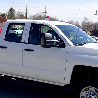 2014-2018 Chevy Silverado/GMC Sierra Manual Extendable Towing Mirrors Smoke