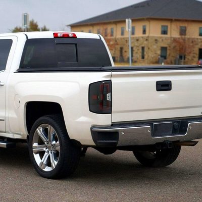 2014-2018 Chevy Silverado 1500 2500HD /Sierra 3500HD Red LED Tail Lights Black