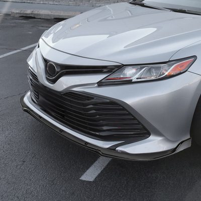 2018-2020 Toyota Camry SE/XSE/LE/XLE Glossy Black 3Pcs Bumper Lip Spoiler