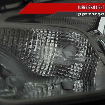 2013-2016 Dodge Dart Factory Headlights w/Projector High/Low Beam Chrome/Smoke