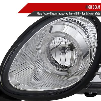 1998-2005 Lexus GS300/GS400/GS430 Halo Projector Headlights LED Light Chrome