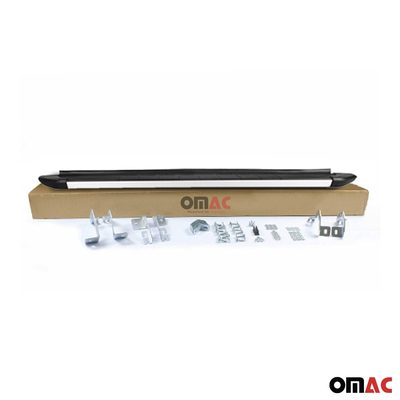2014-2018 Subaru Forester IV Running Boards Side Steps Silver & Black