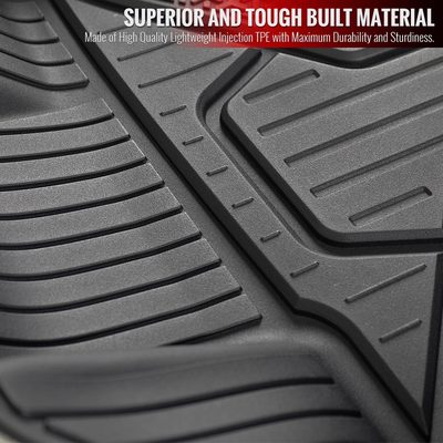 2016-2021 Honda Civic Matte Black TPE Front & Rear Floor Mats All Weather 5PC
