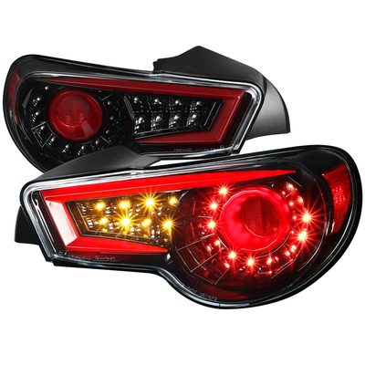 2012-2016 Scion FRS/ Subaru BRZ/ Toyota 86 LED Tail Lights Jet Black/Clear