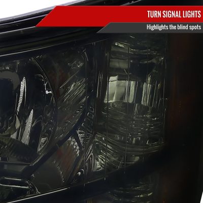 2007-2013 Chevy Silverado 1500/ 2500HD 3500HD Factory Headlights Smoke/Chrome