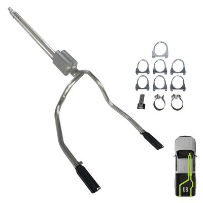 GMC/Chevy, 2012-2018, 6.0L, Clamp/On - Truck Cat-Back Dual Exhaust Kits