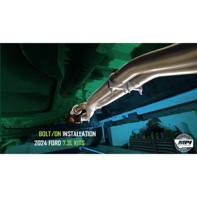 Ford, 2017-2026, 6.2L, 6.8L, 7.3L - MPI Bullnoze Exhaust Series
