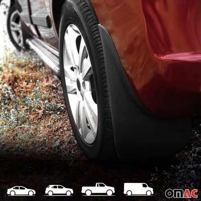2015-2019 Ford Edge Mud Guards Splash Mud Flaps Black 2 Pcs