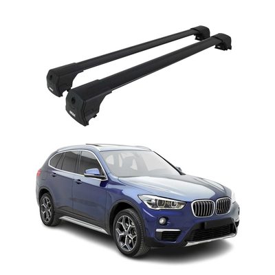 2016-2022 BMW X1 F48 Roof Rack Cross Bars Black